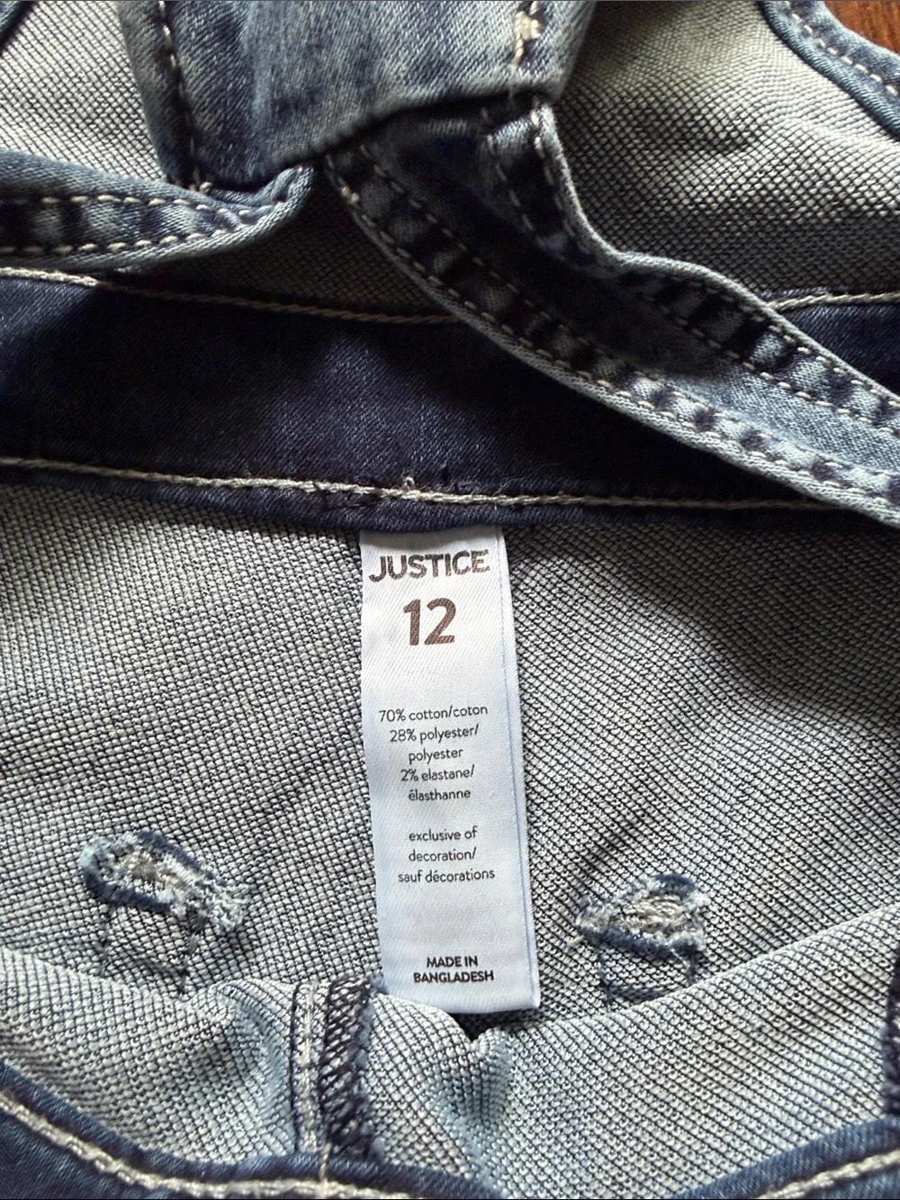 Justice Light Blue Denim Girls' Overalls